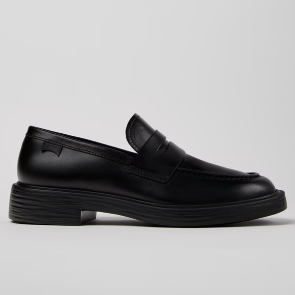 CAMPER Men\'s Dean Black Leather Penny Loafer Shoes main image 4